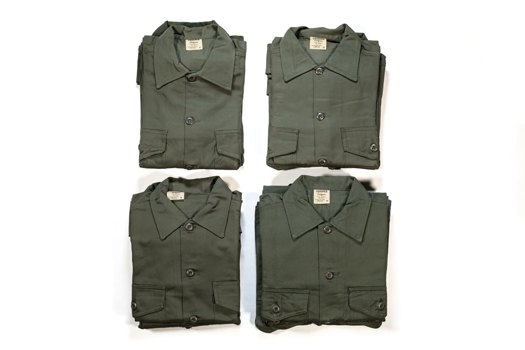 Vietnam War OG 107 Fatigue Shirt " TROOPER ".