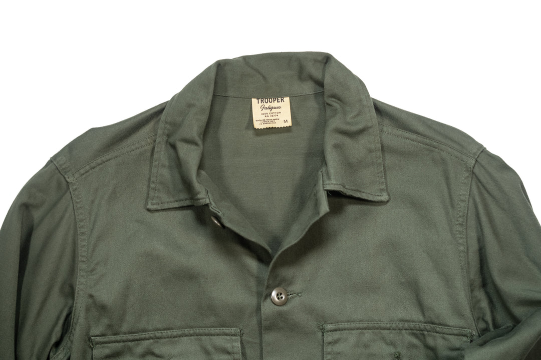 Vietnam War OG 107 Fatigue Shirt " TROOPER ".