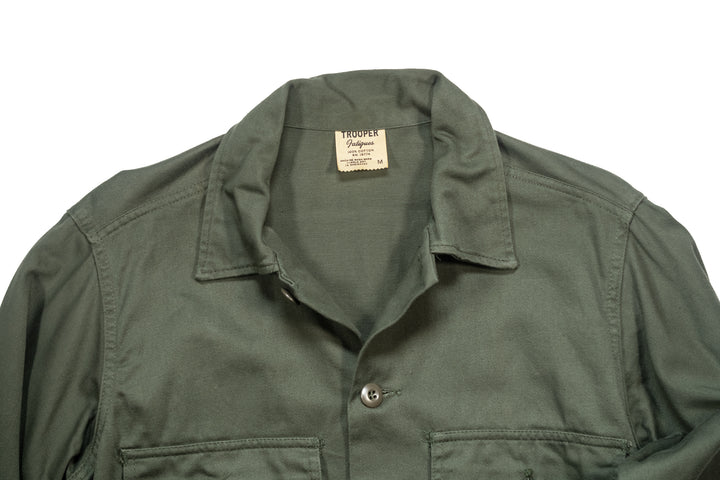Vietnam War OG 107 Fatigue Shirt " TROOPER ".