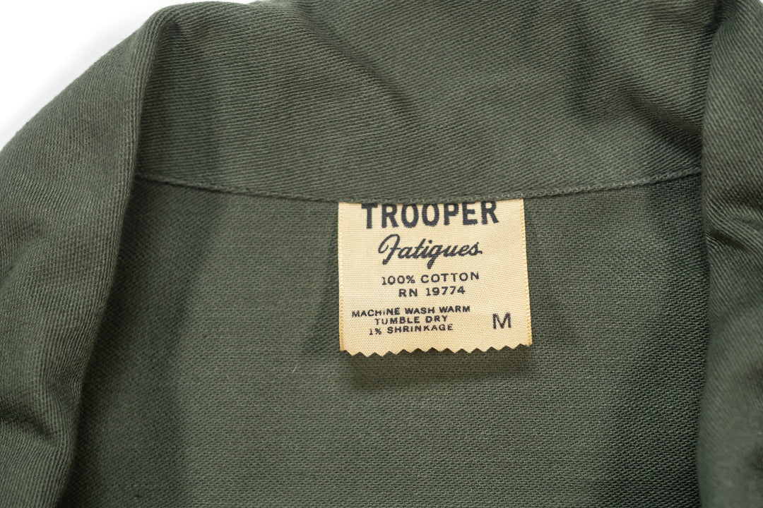 Vietnam War OG 107 Fatigue Shirt " TROOPER ".