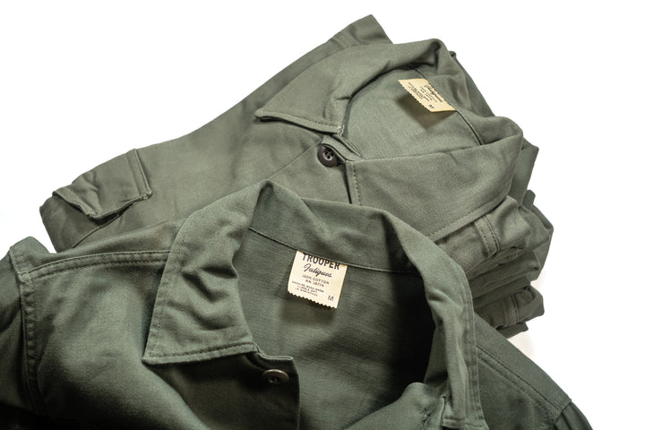 Vietnam War OG 107 Fatigue Shirt " TROOPER ".