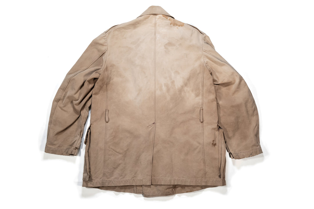 1940's / WW2 French Army Double Breasted Paletot Linen.