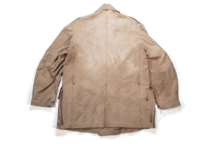 1940's / WW2 French Army Double Breasted Paletot Linen.