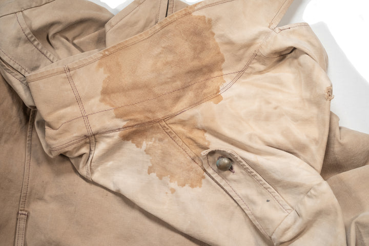 1940's / WW2 French Army Double Breasted Paletot Linen.