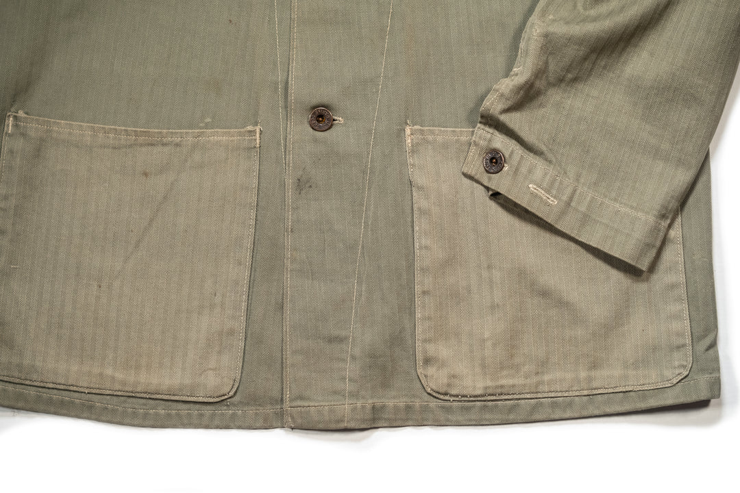 WW2 USMC P-1941 HBT Jacket Named.