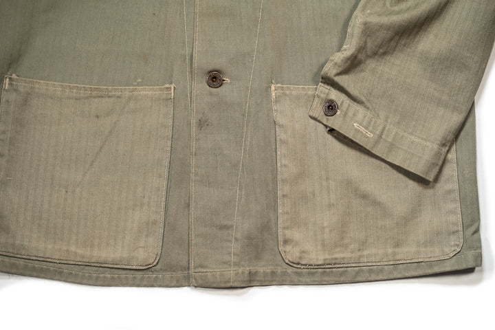 WW2 USMC P-1941 HBT Jacket Named.