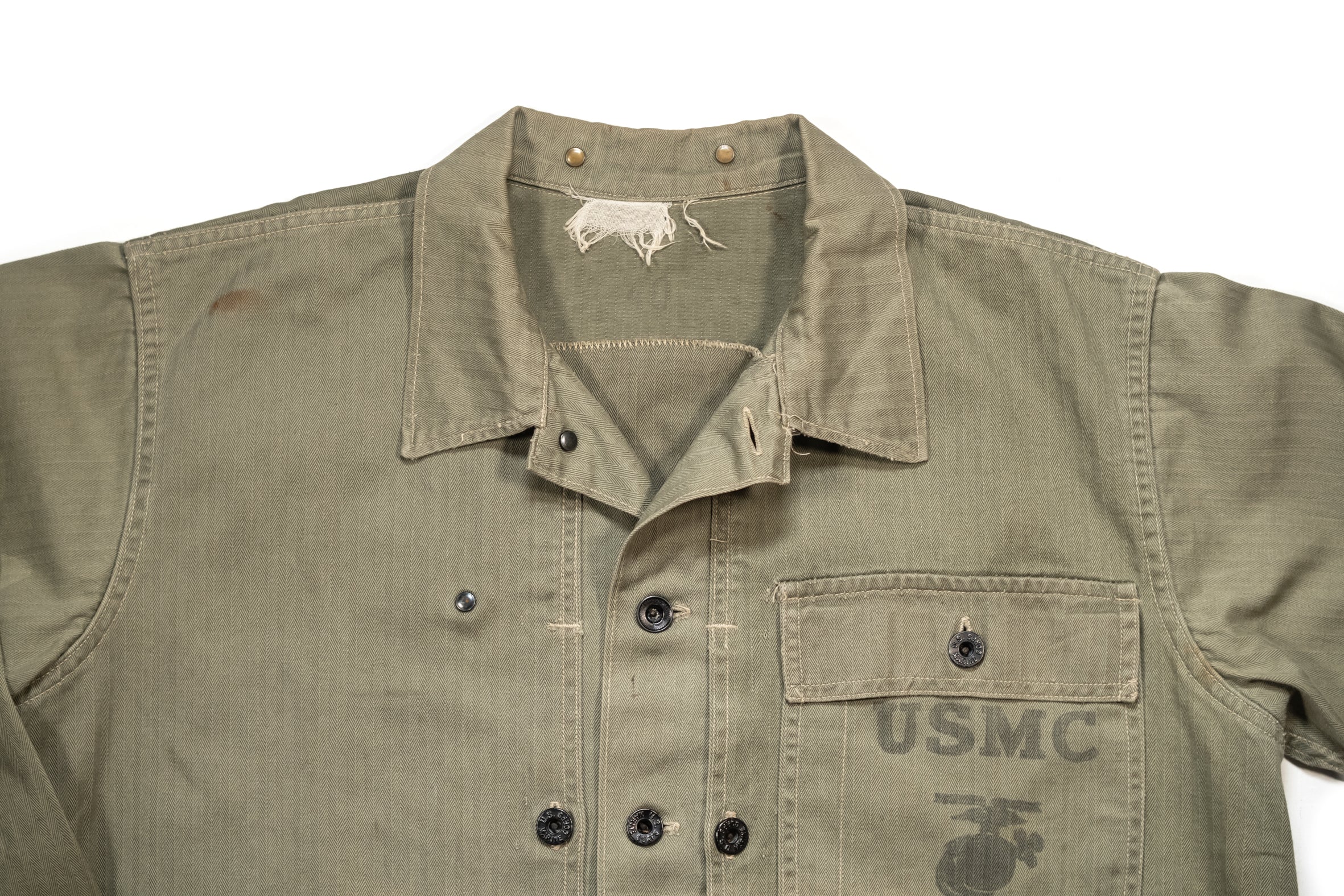 WW2 USMC P-1944 HBT Jacket. – Le Zouave Shop