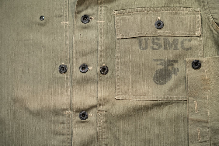 WW2 USMC P-1944 HBT Jacket.