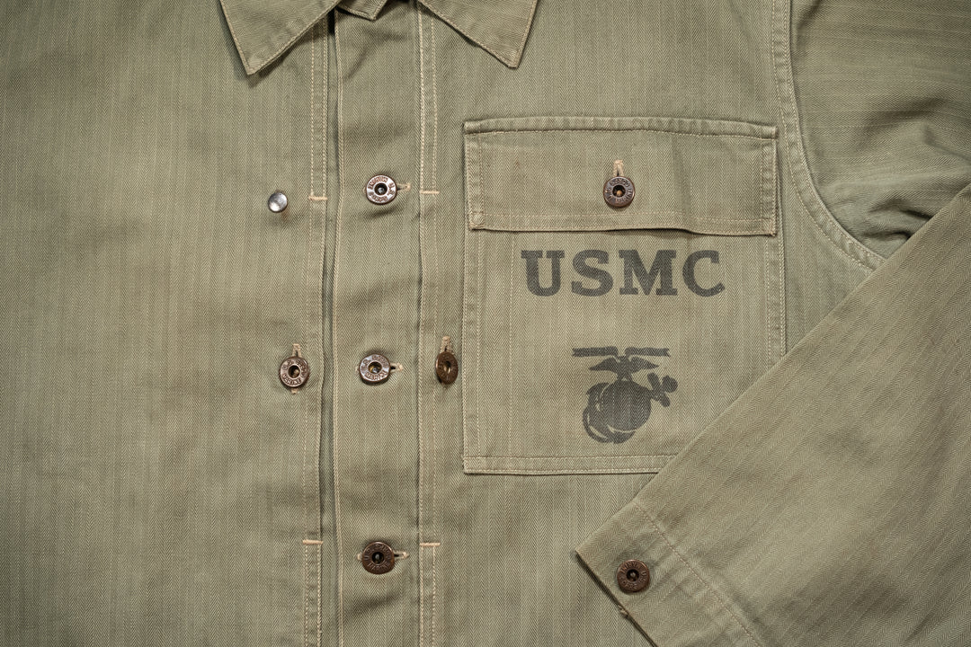 WW2 USMC P-1944 HBT Jacket.