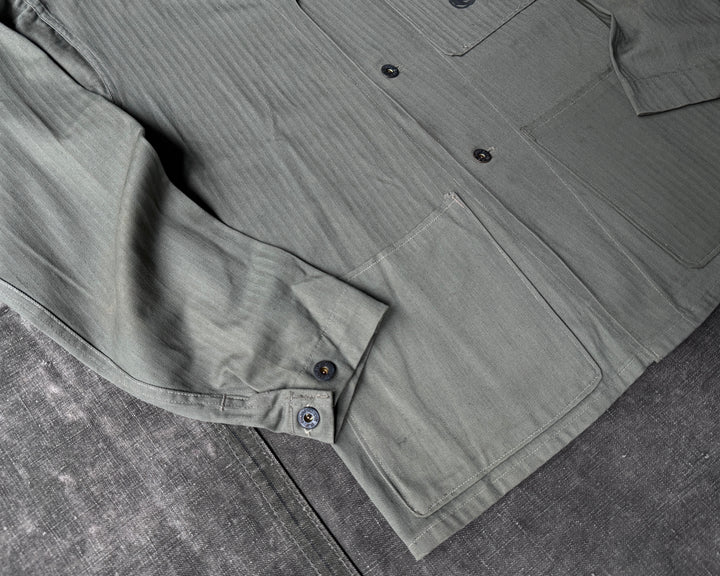 WW2 USMC P-1941 HBT Jacket Named STROUD, MELVIN L.