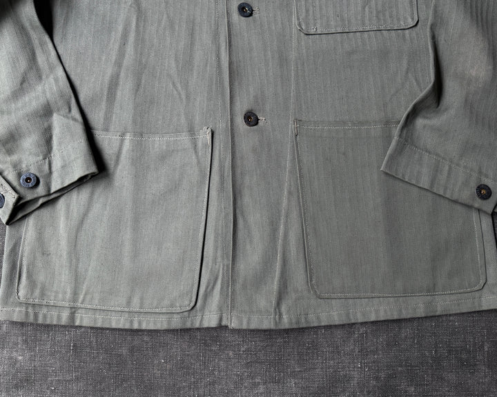 WW2 USMC P-1941 HBT Jacket Named STROUD, MELVIN L.